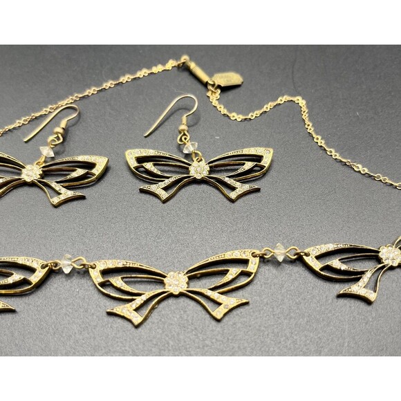 Vintage Pididdly Links Butterfly Necklace and Earrings set - Picture 4 of 5